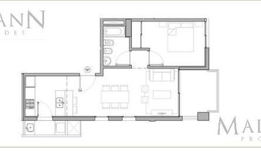 Depto Venta 2 Amb en Torre Cardón II Tigre