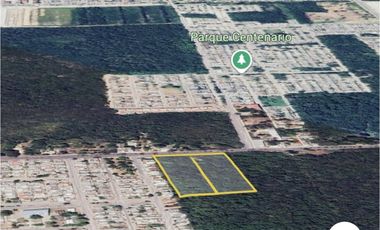 SE VENDEN 2 TERRENOS COMERCIALES EN CHETUMAL CON 2 FRENTES. CALZ CENTENARIO