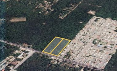 SE VENDEN 2 TERRENOS COMERCIALES EN CHETUMAL CON 2 FRENTES. CALZ CENTENARIO