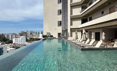 Condominio en renta de 1 Recámara en Valarte, Fluvial Vallarta