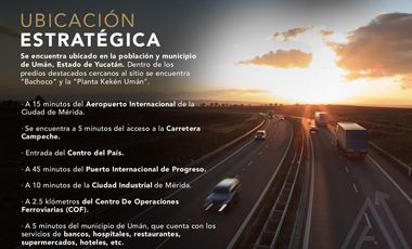 VENTA lotes industriales, UMAN Yucatán