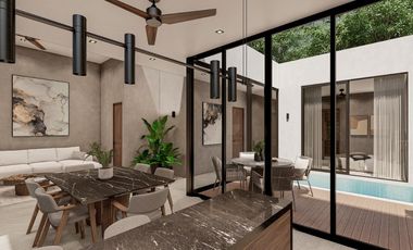 Villa en Tulum Country Club con Financiamiento – Alberca privada, campo de golf y seguridad 24/7