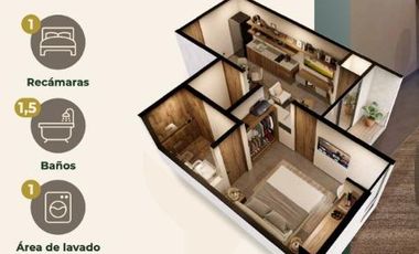 Venta departamento en Norte de Mérida