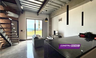 Loft amoblado vista al mar en Barbasquillo, Edif. Diamante, Manta