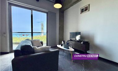 Loft amoblado vista al mar en Barbasquillo, Edif. Diamante, Manta