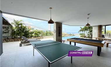 Loft amoblado vista al mar en Barbasquillo, Edif. Diamante, Manta