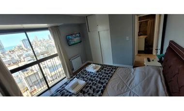 Alquiler temporario hermoso departo con vista al mar.