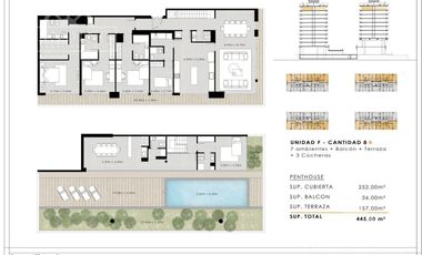 Departamento 2 ambientes con cochera en Belvedere Garden