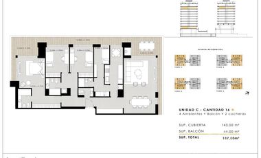 Departamento 2 ambientes con cochera en Belvedere Garden