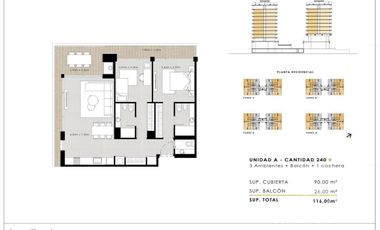 Departamento 2 ambientes con cochera en Belvedere Garden