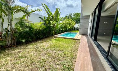 Casa moderna en renta con alberca y amenidades – Conkal, Mérida