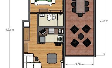 Departamento en VENTA de 1 dormitorio con PATIO - Cofico