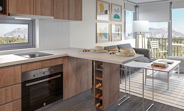 Departamento en arriendo c/ estacionamiento en Parque Los Reyes