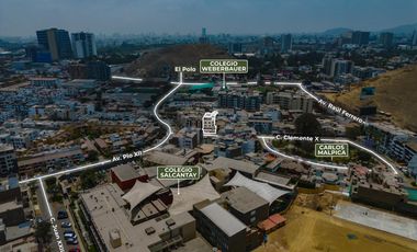 Departamento de amplias dimensiones y terraza enorme en Surco
