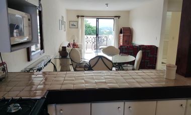 Departamento amueblado en renta en el Club de Tenis Burgos, en Temixco, Mor.