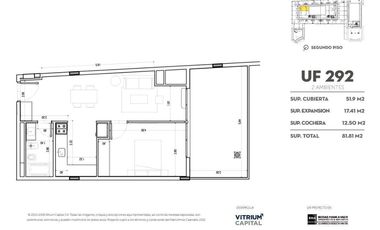 Departamento en Pozo 1 amb  UF 179 entrega Diciembre 2025 Pueblo Caamaño