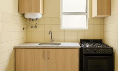 Departamento dos ambientes en Villa Martelli frente a la estación con parrilla en terraza común.