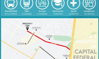 SEMIPISO 2 ambientes - Doble Balcon - San Martín Centro - Work Ayacucho 2261