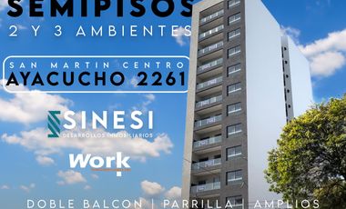 SEMIPISO 2 ambientes - Doble Balcon - San Martín Centro - Work Ayacucho 2261
