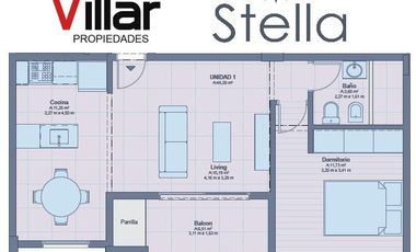 Departamento de 2 ambientes en Pozo en Banfield Este.