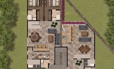 San Miguel de Allende, Departamentos uno y dos niveles (Triplex II)