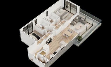 Departamento 3 ambientes a estrenar. Vicente López .