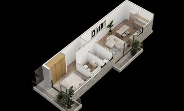 Departamento 3 ambientes a estrenar. Vicente López .