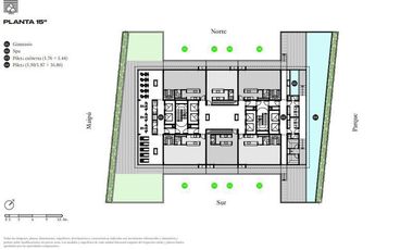 Departamento 3 Ambientes con cochera - Vicente López - Domus Parque