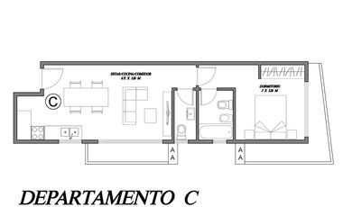 Departamento 3 ambientes a estrenar. Vicente López .