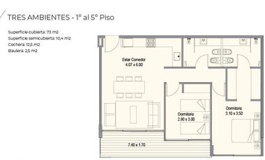 Departamento en  edificio Skyroof, Nordelta