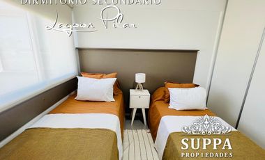 DEPARTAMENTO 3 AMB CON JARDIN Y VISTA A LA LAGUNA EN LAGOON PILAR