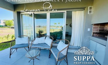 DEPARTAMENTO 3 AMB CON JARDIN Y VISTA A LA LAGUNA EN LAGOON PILAR