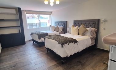 SE RENTA INCREÍBLE CASA AMUEBLADA EN CERRADA EN TECAMACHALCO (V)