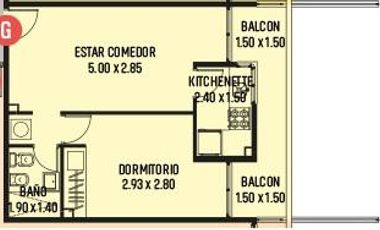 NUEVA CÓRDOBA AMOBLADO: Depto de 1 Dormitorio totalmente equipado !!!