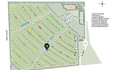 Terreno con amenities, en esquina sobre calle principal