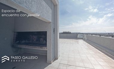 Departamento 2 dormitorios. A Estrenar. Edificio Paseo Gallesio, Zárate Centro