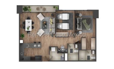 Departamento en Venta en Naucalpan de Juarez, El Parque AM. 26-1259