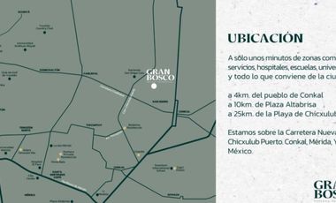 Venta, casa en GRAN BOSCO Conkal Yuc. Más de 15 amenidades.