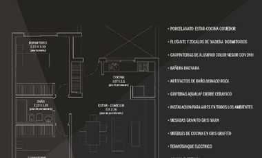 Departamento de 3 ambientes en venta con renta