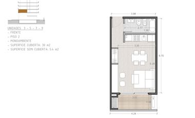 VENTA DEPARTAMENTO MONOAMBIENTE EN POZO EN CANNING
