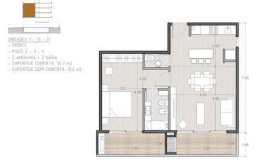 VENTA DEPARTAMENTO 2 AMBIENTES EN POZO EN CANNING