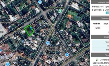 Terreno en venta - 530Mts2 - Benavidez, Tigre