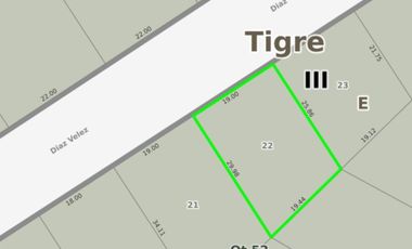 Terreno en venta - 530Mts2 - Benavidez, Tigre