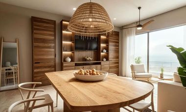 VENTA DE DEPARTAMENTO 1 RECAMARA PUERTO MORELOS, VISTA AL MAR