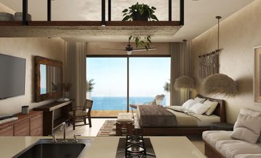 VENTA DE DEPARTAMENTO 1 RECAMARA PUERTO MORELOS, VISTA AL MAR