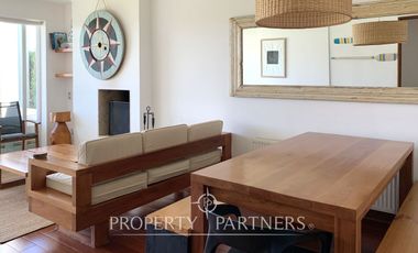 Arriendo febrero: Cómodo departamento con jardín en Marbella