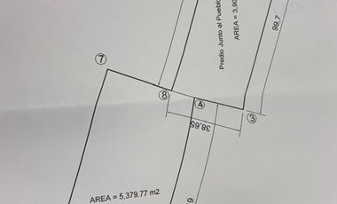 Terreno con Dos Frentes en Renta – Camino Real a San Felipe, Puebla