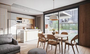 Venta casa 2 plantas con 2 dormitorios y terraza exclusiva en Fisherton