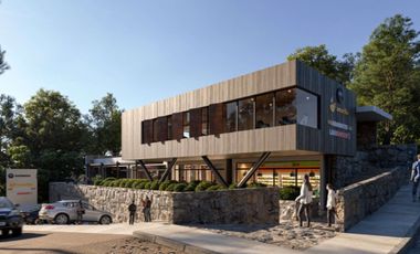 Renta Local Comercial, 183m2, con terraza, Primer Piso, La Peña, Valle de Bravo