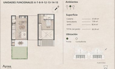 Excelente departamento a la venta en  Benavidez.